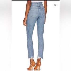 Agolde Riley High Rise Straight Crop Jeans